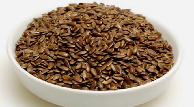 Flax or linseed seeds